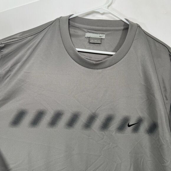 VTG Y2K Nike T Shirt Mens Size XXL 2XL Gray Short Sleeve Athletic Embroidered - Picture 4 of 14